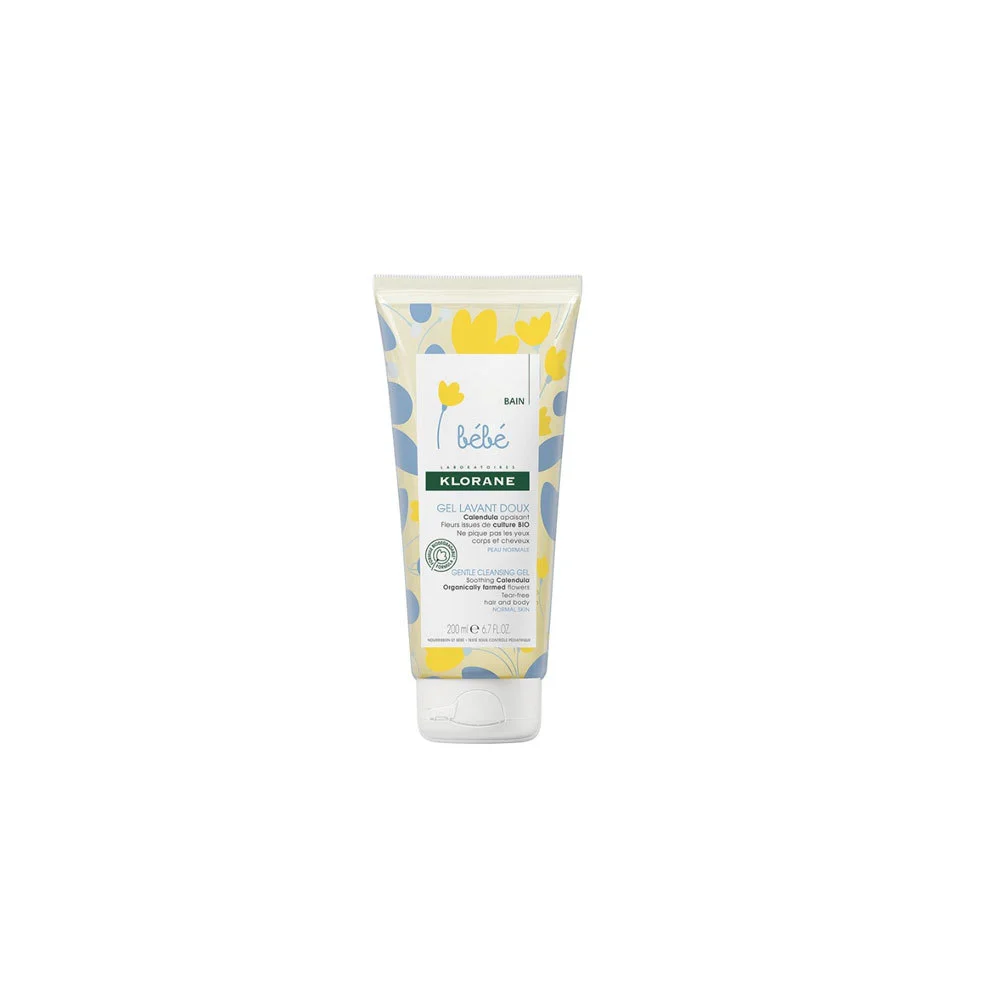 Klorane Bebe Gentle Cleansing Gel With Soothing Calendula Απαλό Τζελ Καθαρισμού Για Το Μπάνιο Για Βρέφη 200ml