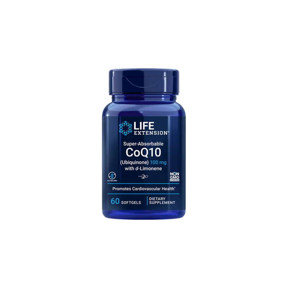 Life Extension Super Absorbable CoQ10 100mg Συμπλήρωμα Αντιοξειδωτικής Δράσης Για Την Υγεία Της Καρδιάς 60 μαλακές κάψουλες