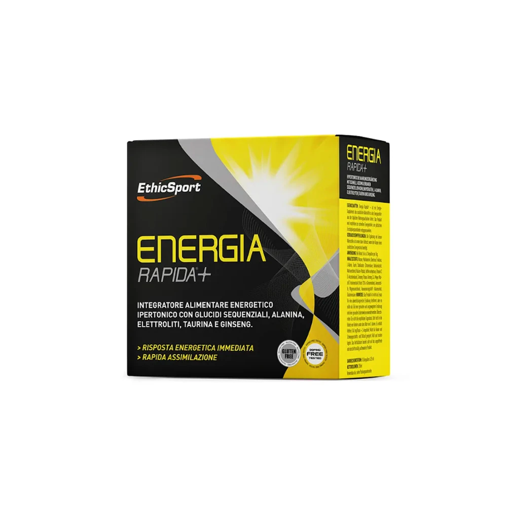 EthicSport Energia Rapida Energy Nutritional Supplement 10 vials x 25ml