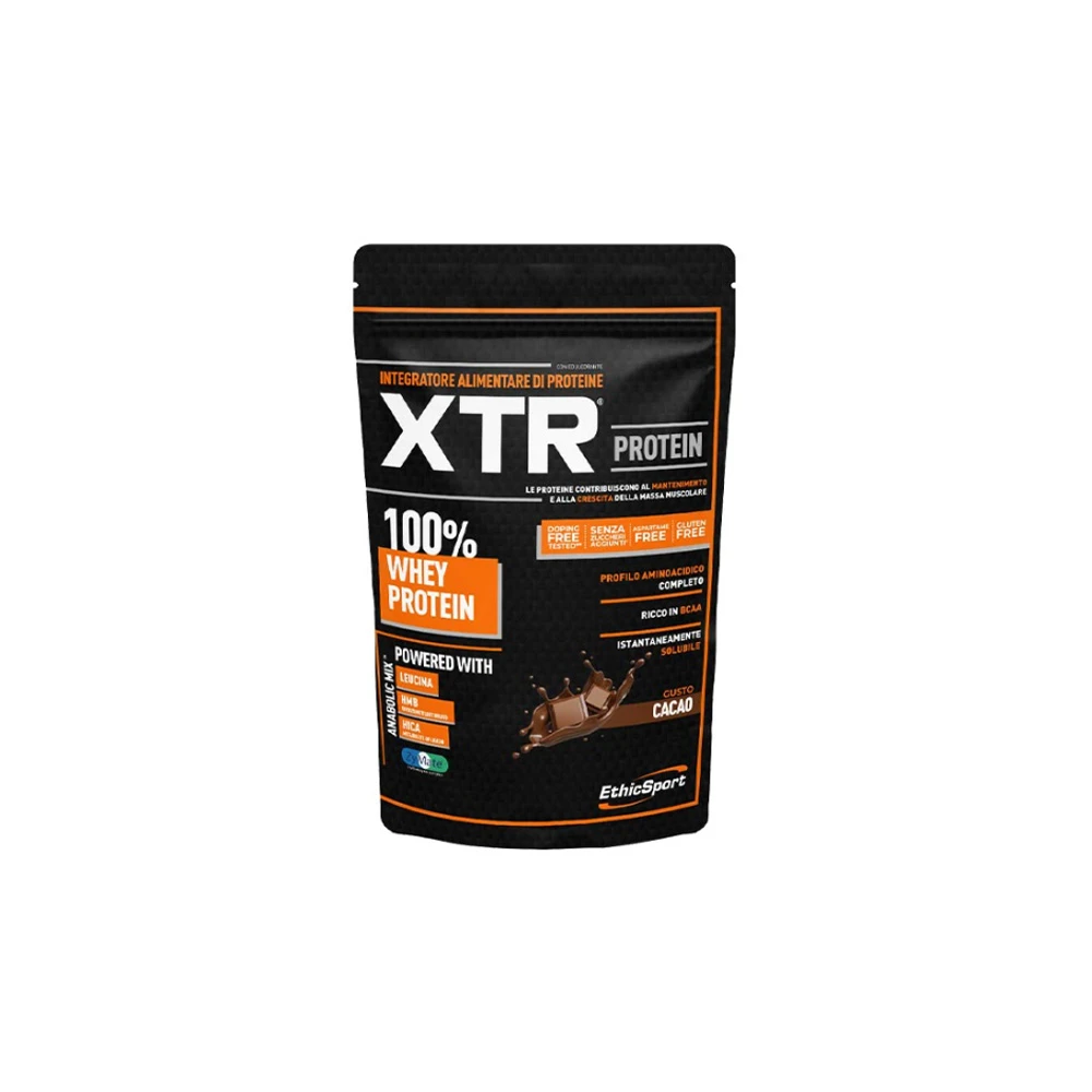 EthicSport Protein XTR Cacao Συμπλήρωμα Πρωτεΐνης Με Γεύση Κακάο 500gr