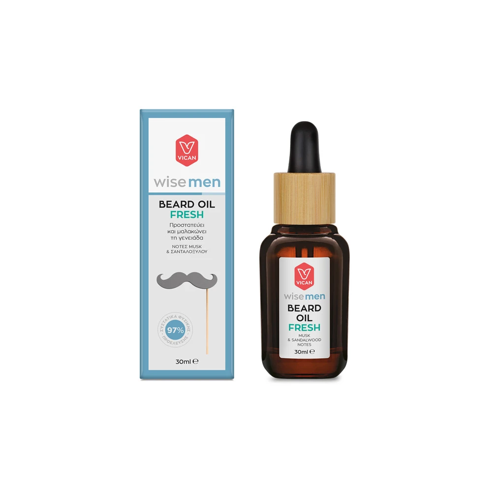 Wise Men Beard Oil Fresh Λάδι Για Τη Γενειάδα Του Άνδρα 30ml