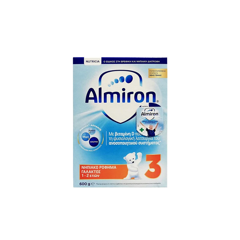Nutricia Almiron 3 Νηπιακό Ρόφημα Γάλακτος 1-2 Eτών 600gr