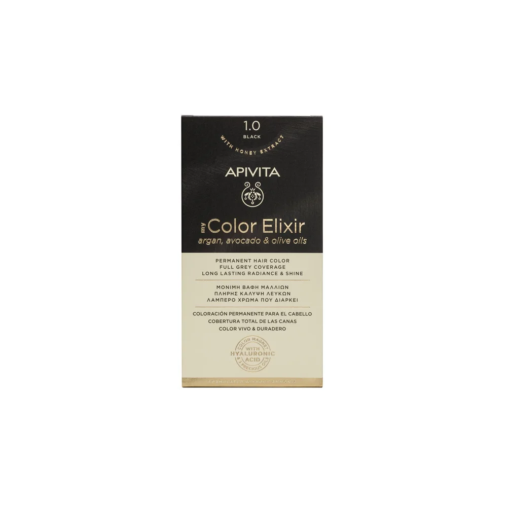 Apivita My Color Elixir Permanent Hair Color No 1.0 Black 1 piece