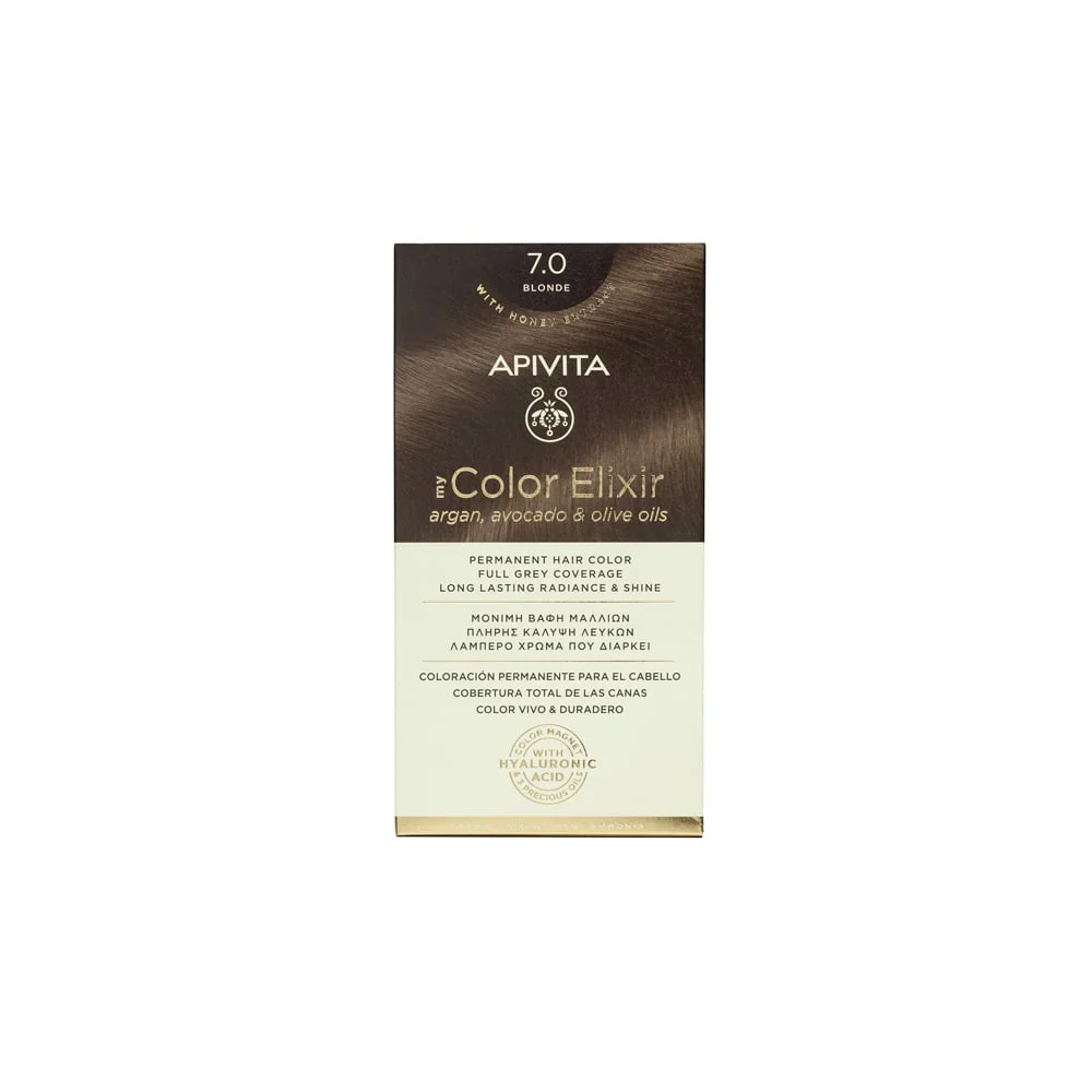 Apivita My Color Elixir Permanent Hair Color No 7.0 Blonde 1 piece