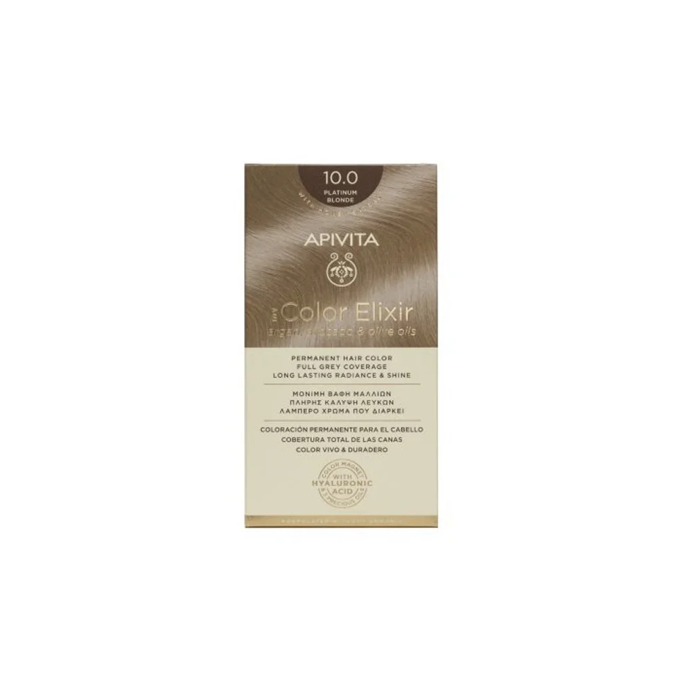 Apivita My Color Elixir Permanent Hair Color No 10.0 Platinum Blonde 1 piece