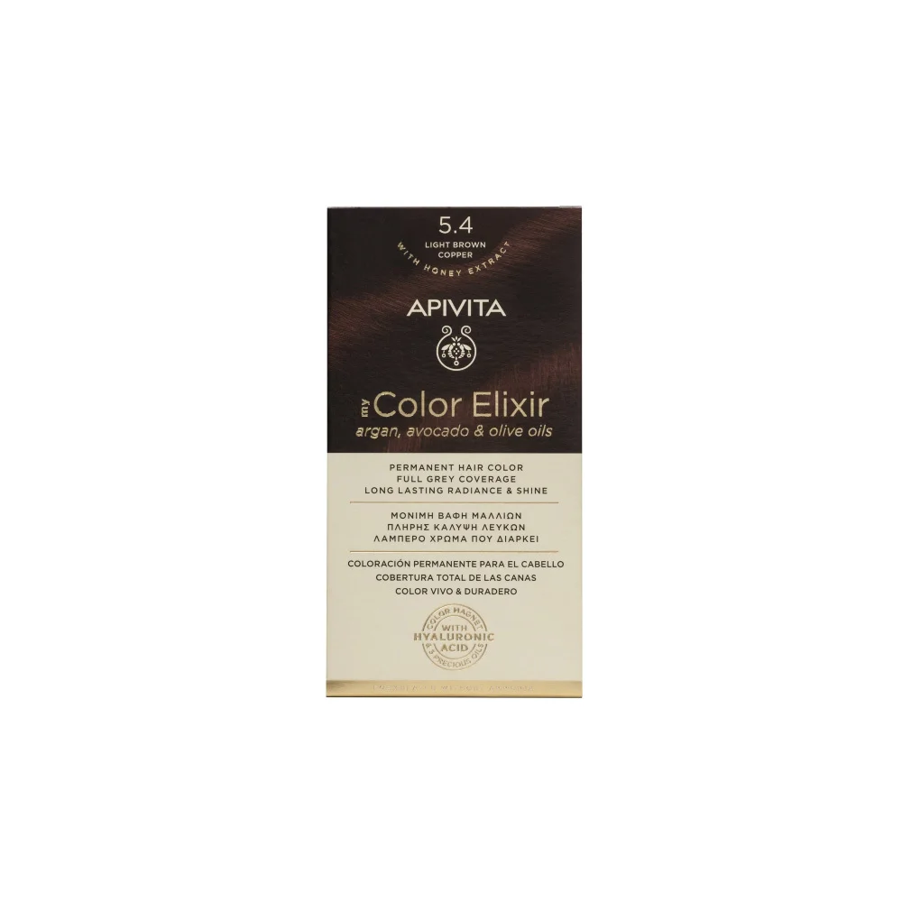 Apivita My Color Elixir Permanent Hair Color No 5.4 Light Brown Copper 1 piece