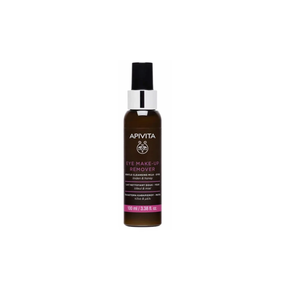 Apivita Eye Make-Up Remover Gentle Cleansing Milk For Eyes With Linden & Honey 100ml