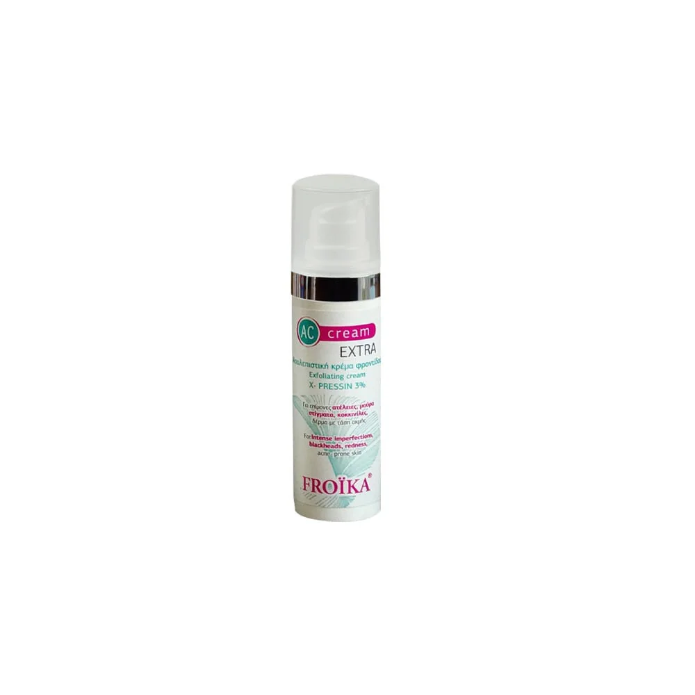 Froika AC Cream Extra Απολεπιστική Κρέμα Φροντίδας Του Δέρματος Με Ατέλειες & Τάσης Ακμής 30ml