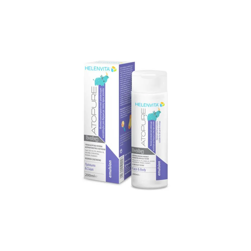 Helenvita Atopure Baby Emulsion Face & Body Natural Soothing Emulsion 200ml