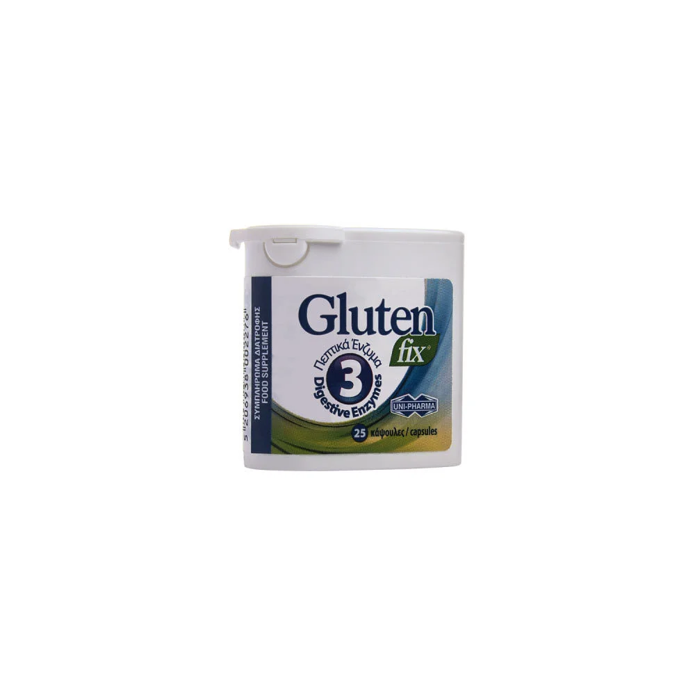 Uni-Pharma Gluten Fix Dietary Supplement That Supports the Digestive Process 25 capsules