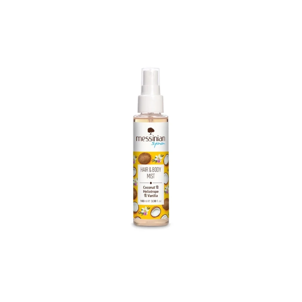 Messinian Spa Hair & Body Mist Hair & Body Moisturizer Coconut Sunflower & Vanilla 100ml