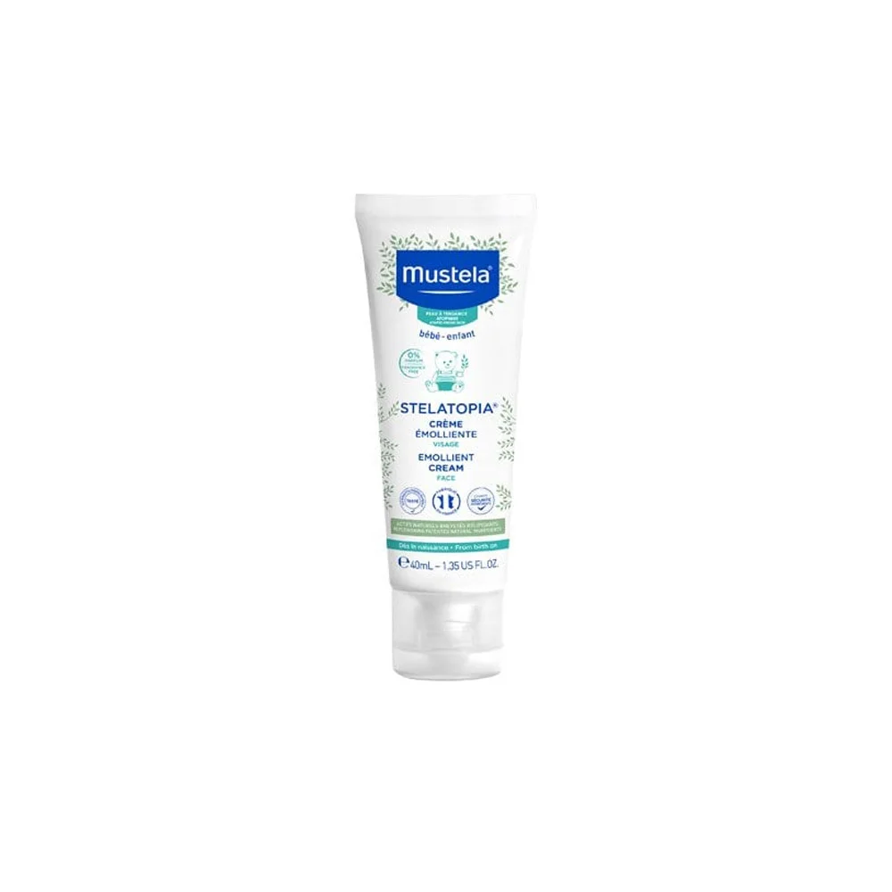 Mustela Stelatopia Emollient Face Cream Μαλακτική Κρέμα Προσώπου 40ml