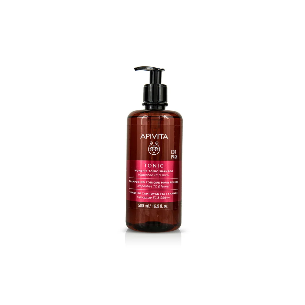 Apivita Eco Pack Hair Care Shampoo Women's Tonic Hippophae TC & Laurel 500ml
