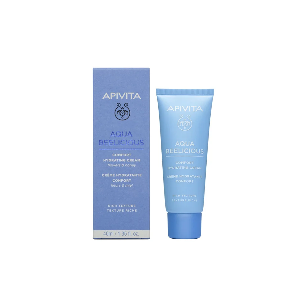Apivita Aqua Beelicious Απαλή Κρέμα Ενυδάτωσης Με Λουλούδια & Μέλι Πλούσιας Υφής 40ml