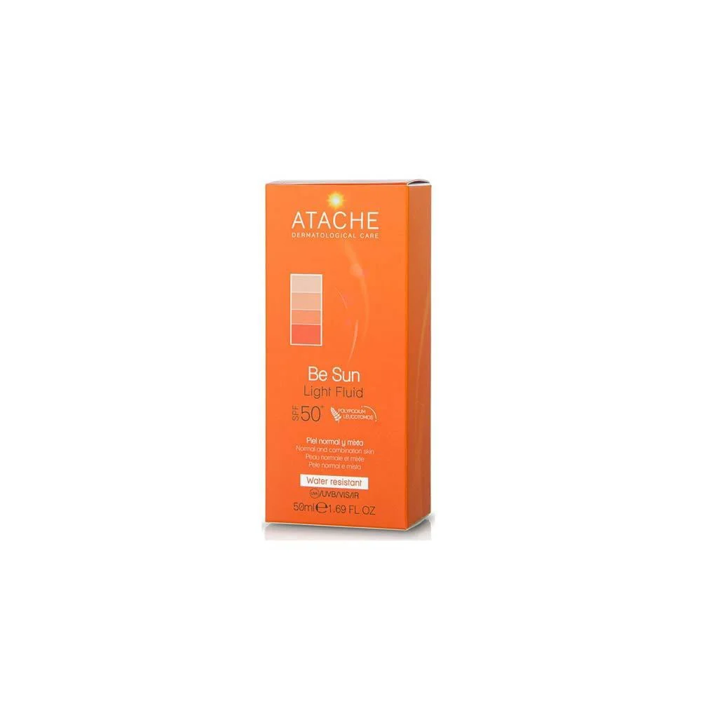 Atache Be Sun Light Fluid SPF50+ Αντηλιακό Προσώπου Για Κανονικές Μικτές Επιδερμίδες 50ml