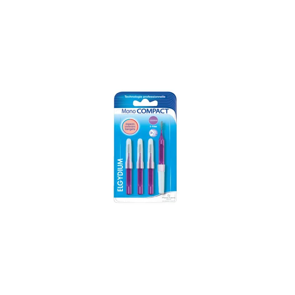 Elgydium Clinic Monocompac 0.8mm Purple 4 picies