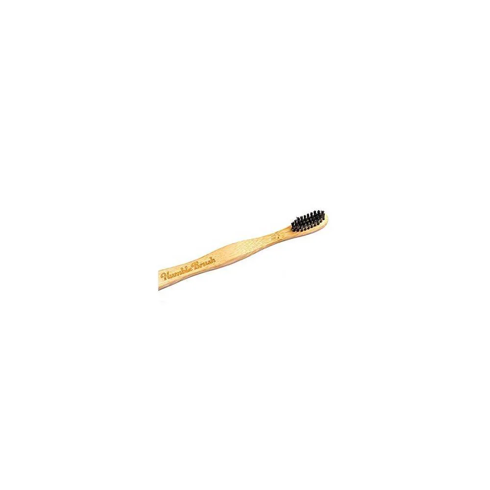 The Humble Co. Humble Brush Οδοντόβουρτσα Bamboo Medium Ενηλίκων Μαύρη 1 τεμάχιο