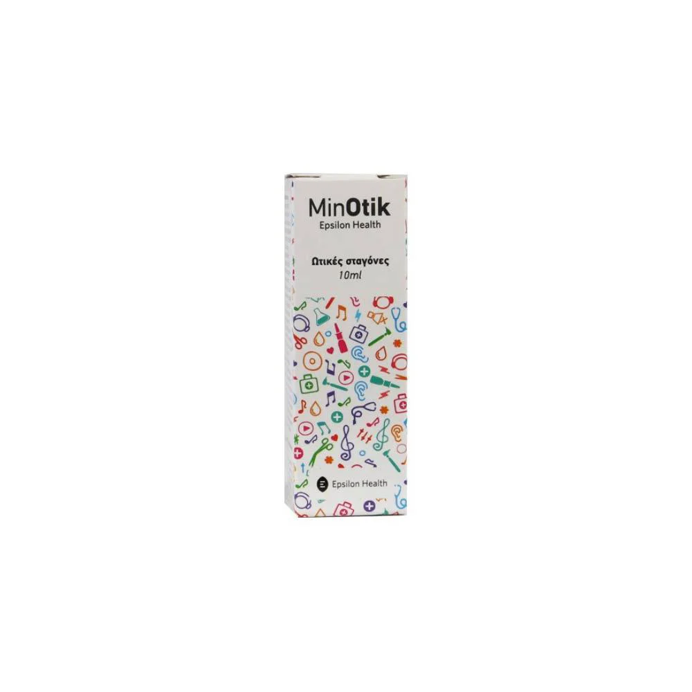 Epsilon Health MinOtik Ear Drops Ωτικές Σταγόνες Για Αφαίρεση Κυψελίδας 10ml