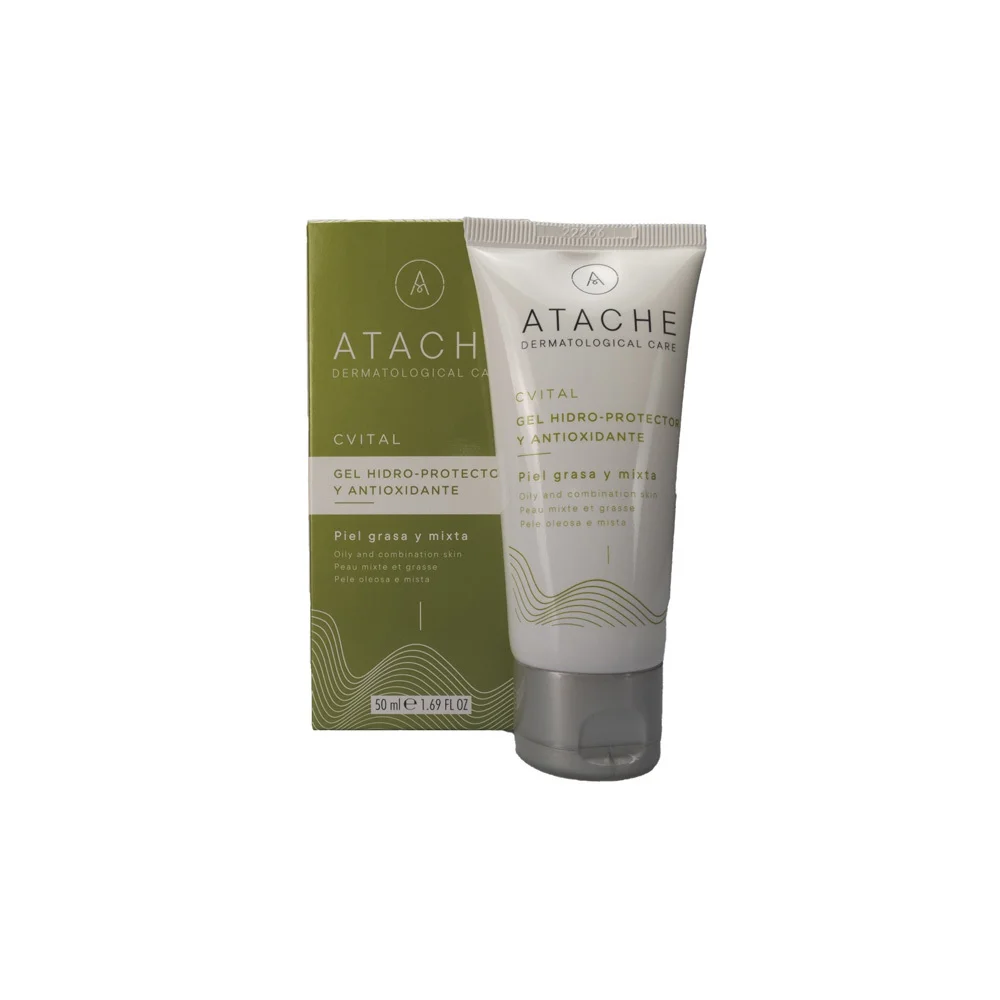 Atache C Vital Aha Gel Αντιοξειδωτική Κρέμα Ημέρας Ενάντια Στα Πρώτα Σημάδια Γήρανσης Για Λιπαρές & Μικτές Επιδερμίδες 50ml