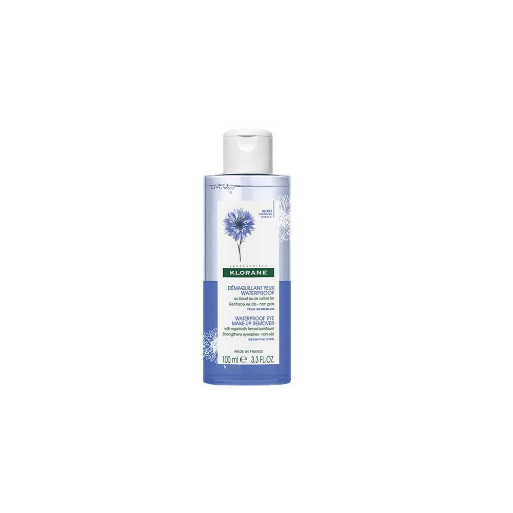 Klorane Waterproof Eye Make-Up Non-Oily Remover Gentle Eye Cleanser For Waterproof Make-Up 100ml
