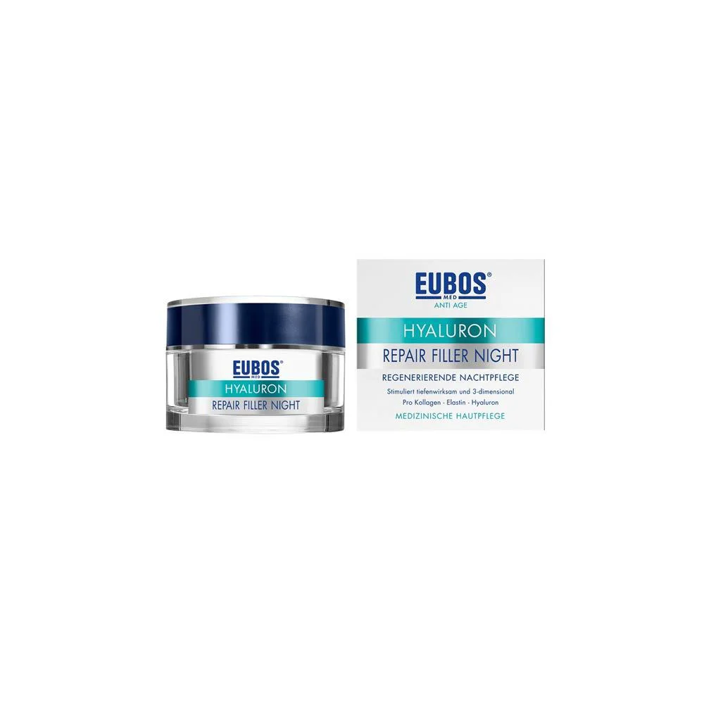 Eubos Hyaluron Repair Filler Night Κρέμα Νύχτας Mε Υαλουρονικό Οξύ 50ml