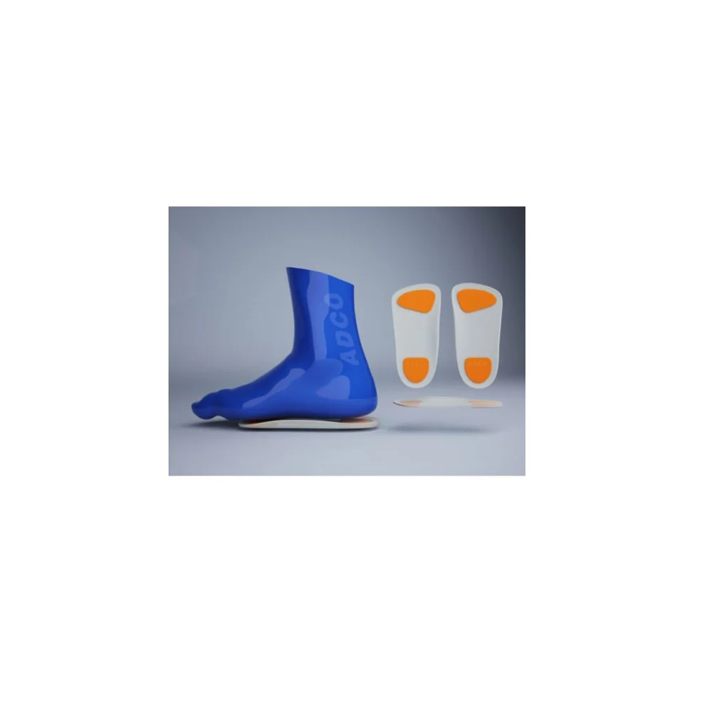 ADCO Πέλμα Σιλικόνης Ανατομικό 3/4 Orange Line X-Large (42-43) 1 ζευγάρι