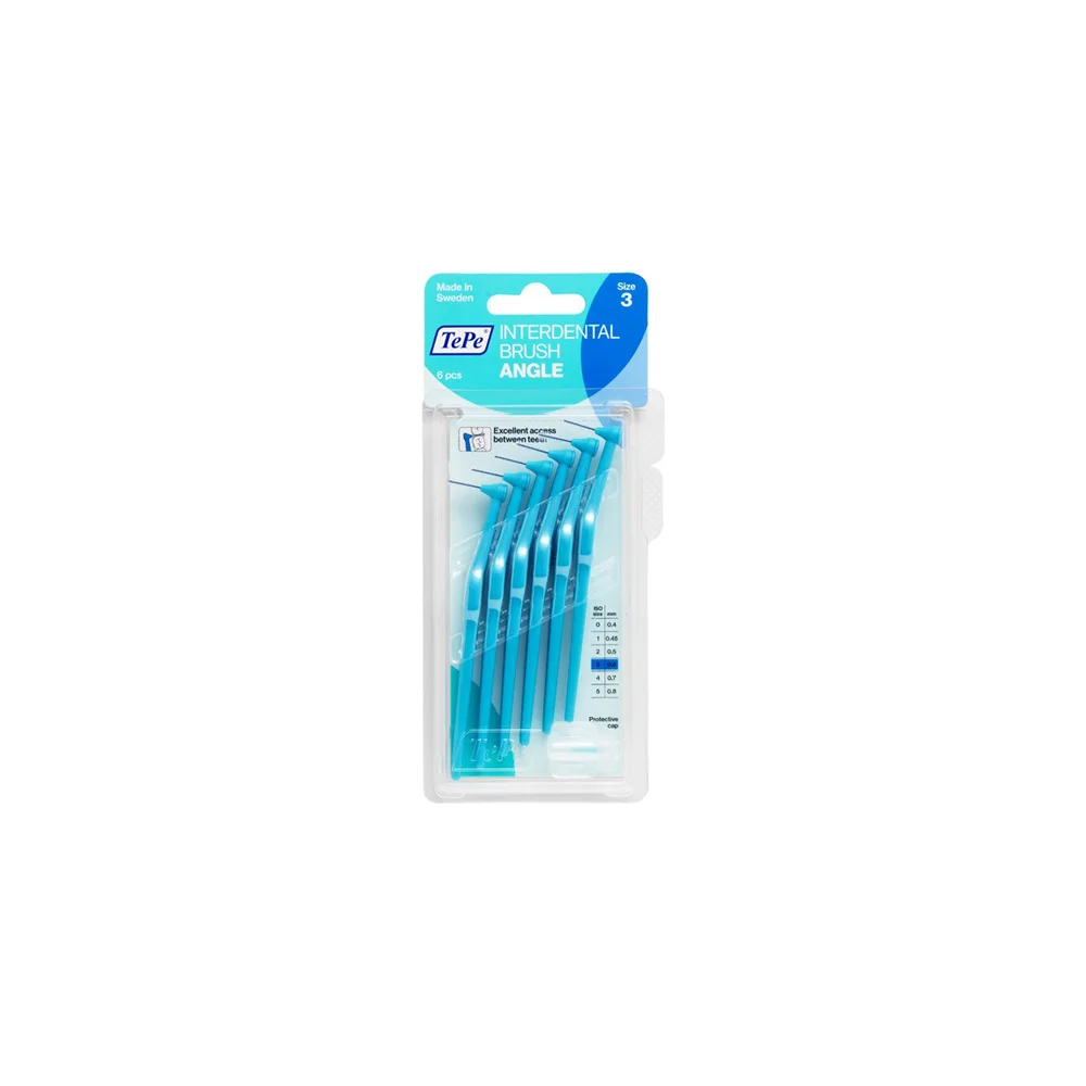 Tepe Angle Interdental Brush 0.6mm Blue 6 picies