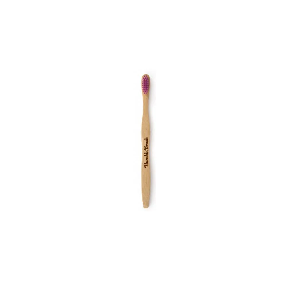 The Humble Co. Humble Brush Οδοντόβουρτσα Bamboo Soft Ενηλίκων Μωβ 1 τεμάχιο