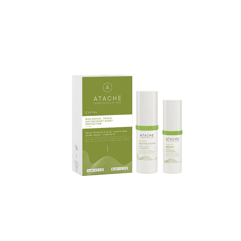 Atache Promo C Vital Active Fluid With Lipoic Acid Λεπτόρευστη Κρέμα Προσώπου Με Βιταμίνη Ε 15ml + Active Fluid Ορός Προσώπου Με Βιταμίνη C 30ml