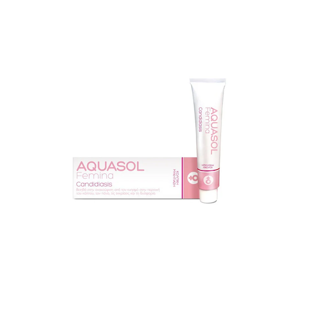 Galenica Aquasol Femina Candidiasis Eξειδικευμένη Κρέμα Για Την Αντιμετώπιση Της Μυκητιασικής Κολπίτιδας & Των Συμπτωμάτων Με Απλικατέρ 30ml