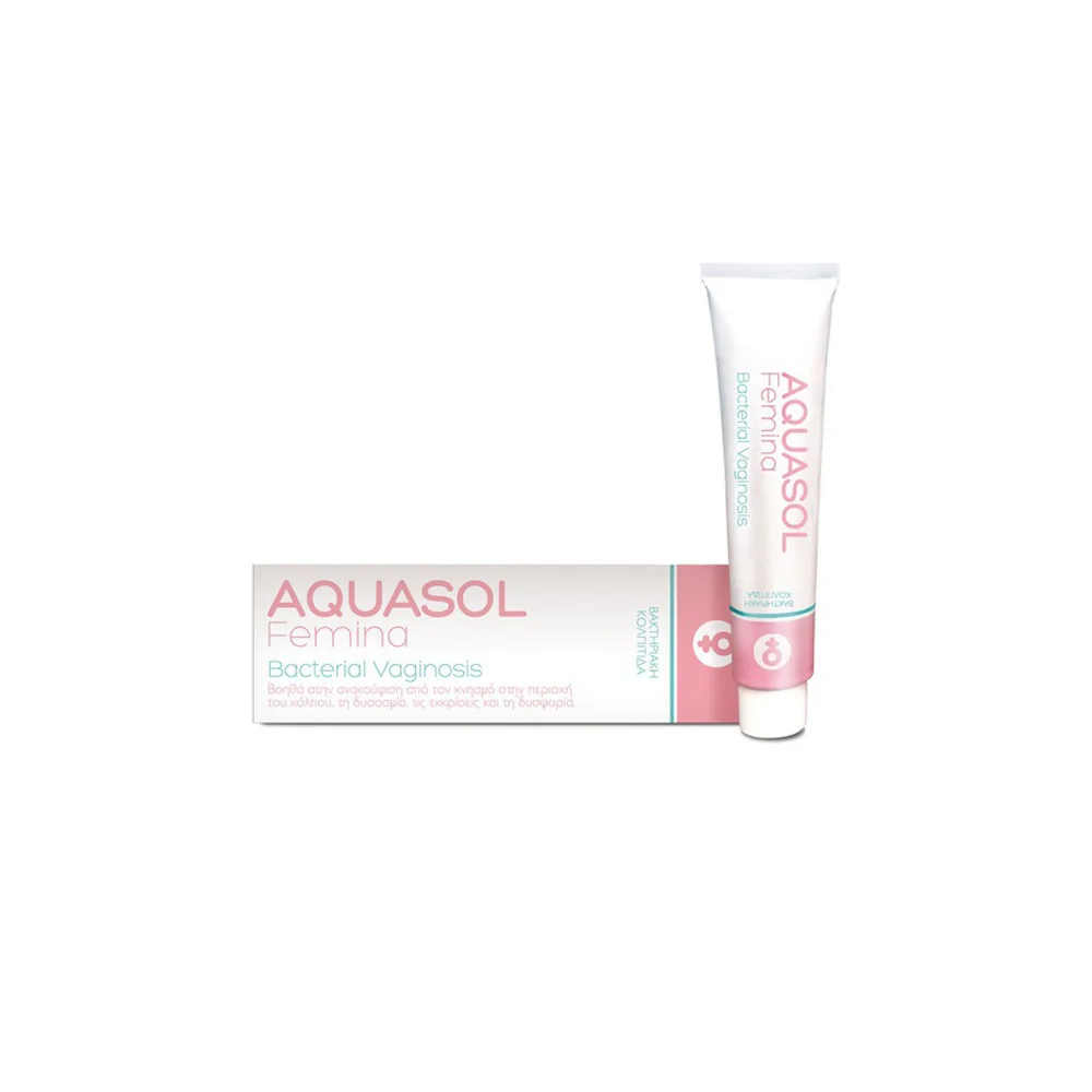 Galenica Aquasol Femina Bacterial Vaginosis Εξειδικευμένη Κρέμα Για Την Αντιμετώπιση Της Βακτηριακής Κολπίτιδας & Των Συμπτωμάτων Της Με Απλικατέρ 30ml