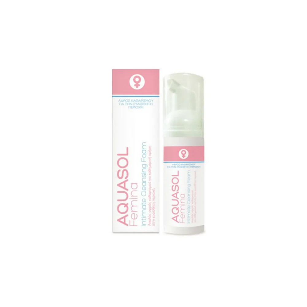 Galenica Aquasol Femina Intimate Cleansing Foam Απαλός Αφρός Καθαρισμού Για Την Καθημερινή Υγιεινή Της Ευαίσθητης Περιοχής 40ml
