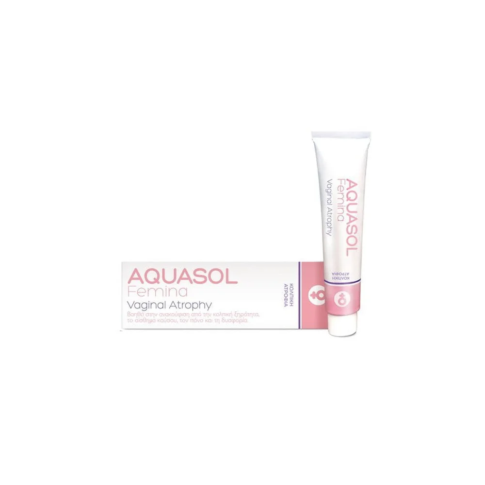 Galenica Aquasol Femina Vaginal Atrophy Εξειδικευμένη Κρέμα Για Την Αντιμετώπιση & Πρόληψη Της Κολπικής Ξηρότητας & Κολπικής Ατροφίας Με Απλικατέρ 30ml