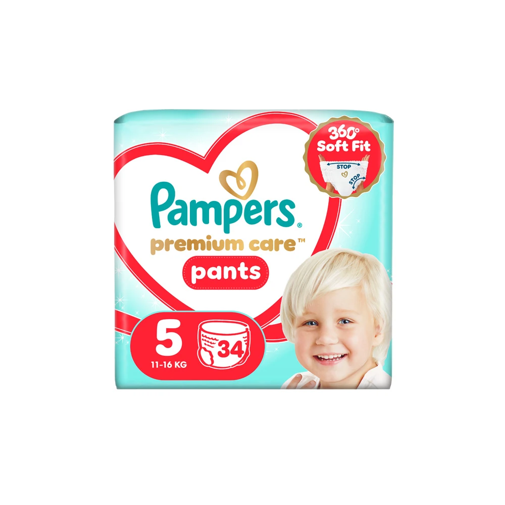 Pampers Premium Care Pants Size 5 (12-17kg) 34 diapers
