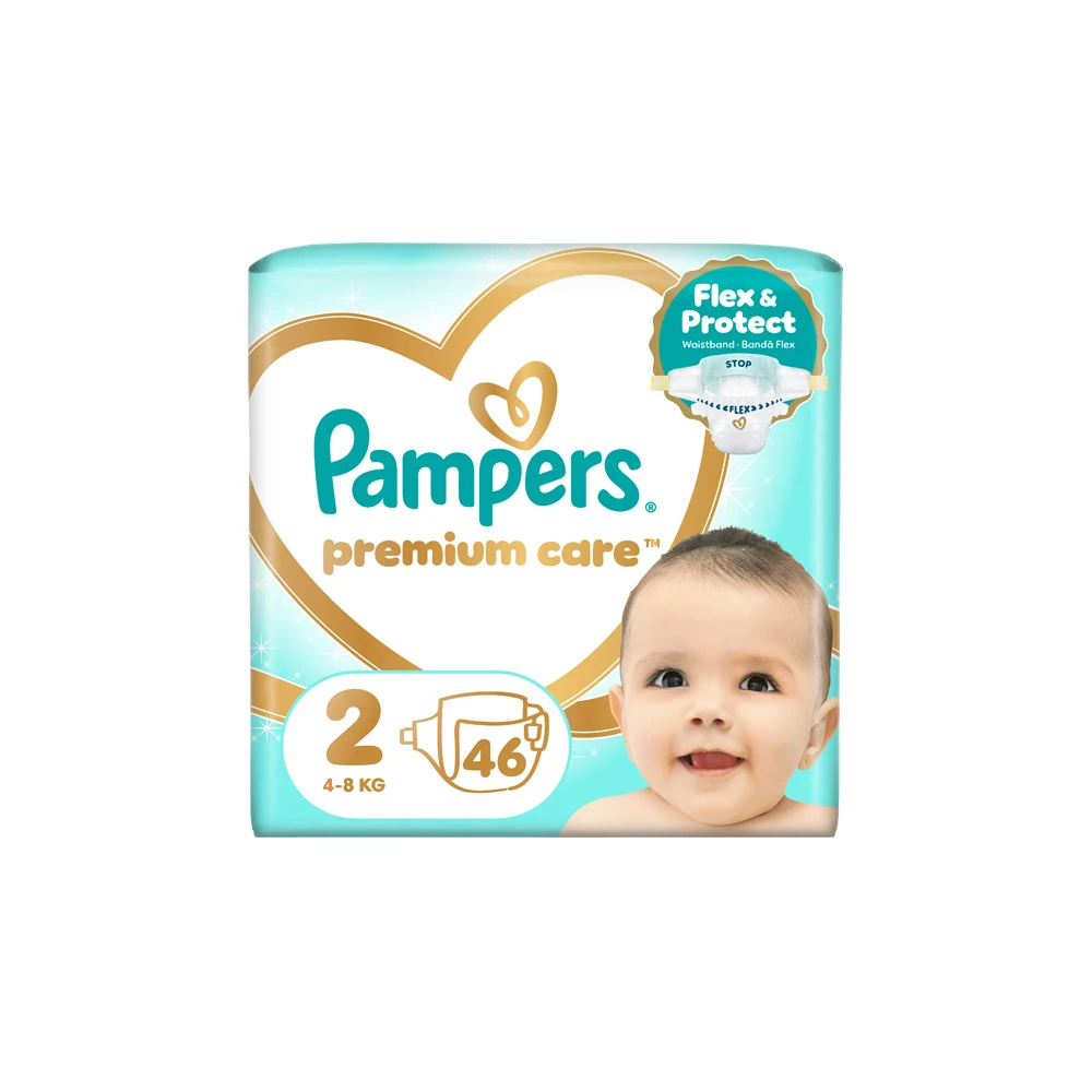 Pampers Premium Care Size 2 (4-8kg) 46 Nappies