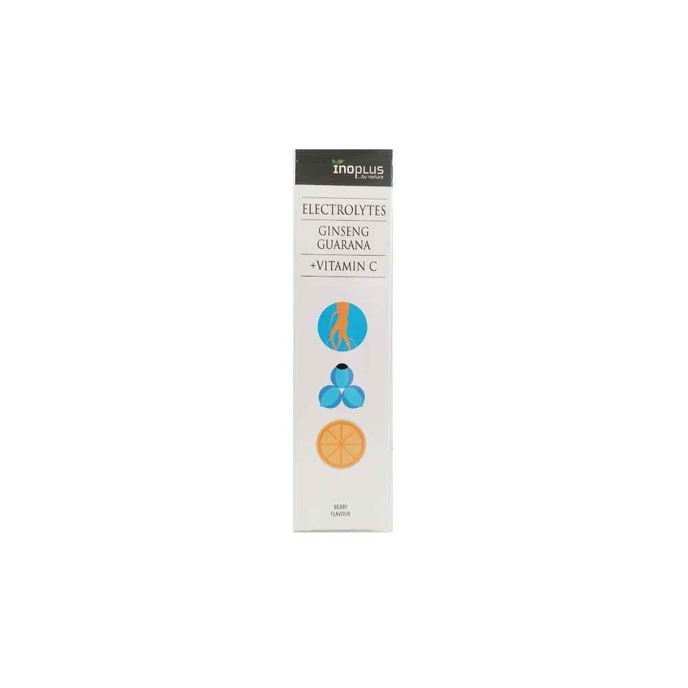 InoPlus Ηλεκτρολύτες Mε Ginseng Guarana & Βιταμίνη C 20 αναβράζοντα δισκία