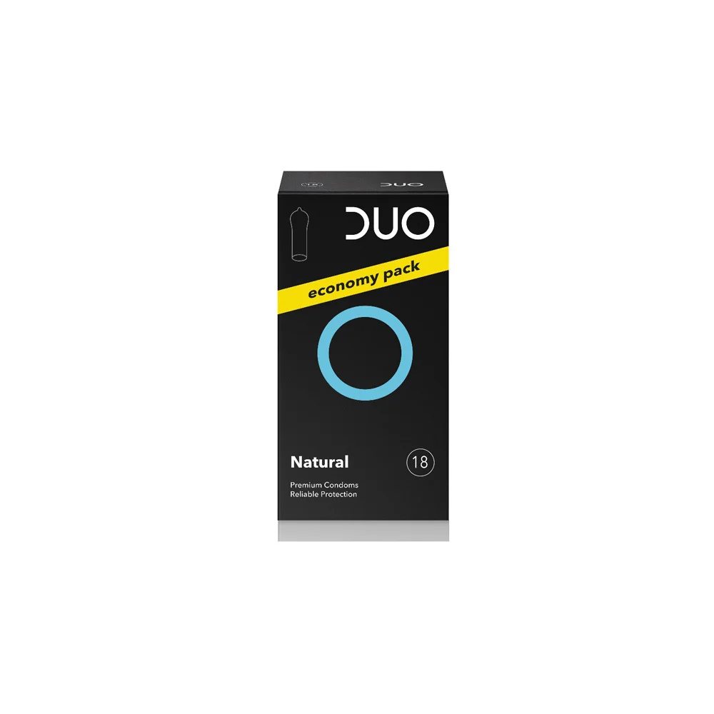 Duo Natural Προφυλακτικά Κανονικά & Διαχρονικά Για Φυσική Απόλαυση 18 τεμάχια