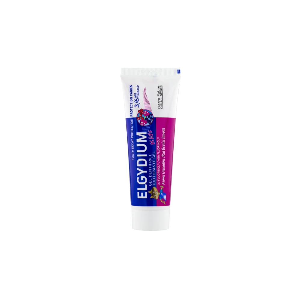 Elgydium Toothpaste Kids Red Berries 3-6 Year 1000ppm 50ml