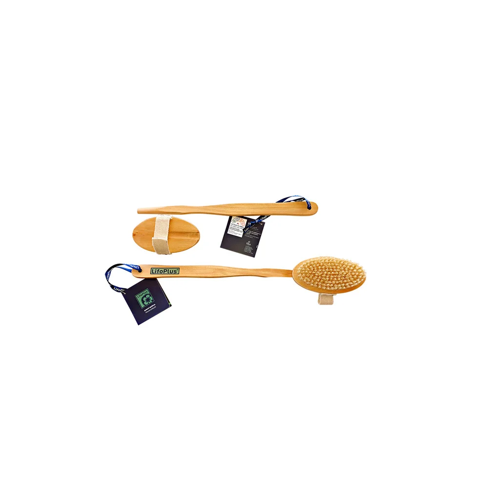 LifoPlus Wooden Back Brush With Natural Hair 1 picie