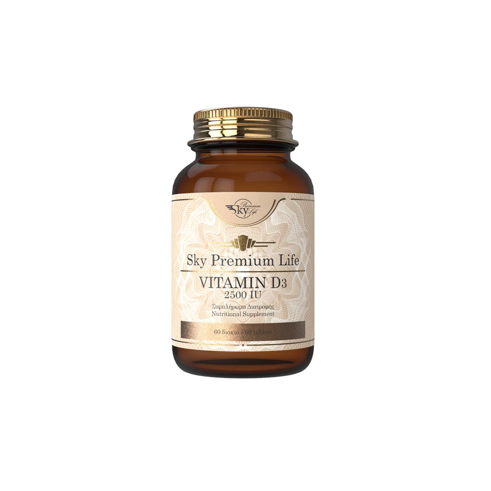 Sky Premium Life Vitamin D3 2500 IU 60 tabs