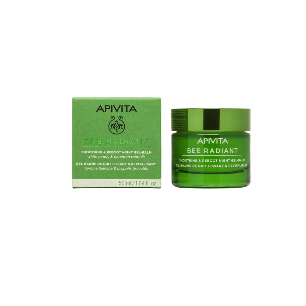 Apivita Bee Radiant Gel Balm Νύχτας Για Λείανση & Αναζωογόνηση 50ml