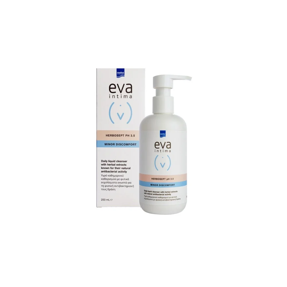 InterMed Eva Intima Herbosept PH3.5 Minor Discomfort Υγρό Καθημερινού Καθαρισμού Ευαίσθητης Περιοχής Mε Φυσική Αντιβακτηριακή Δράση 250ml