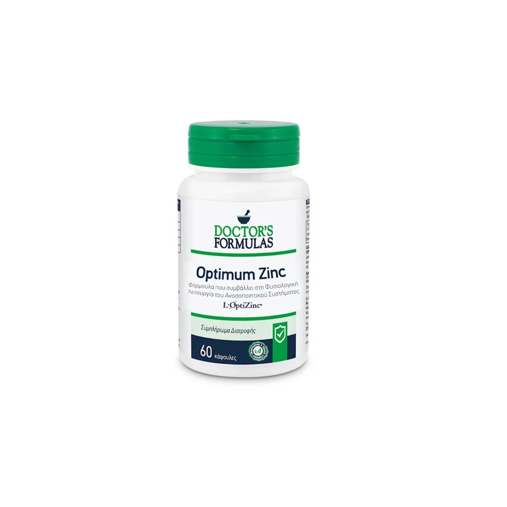 Doctor's Formulas Optimum Zinc Με Ψευδάργυρο Που Ενισχύει Το Ανοσοποιητικό Σύστημα 60 κάψουλες