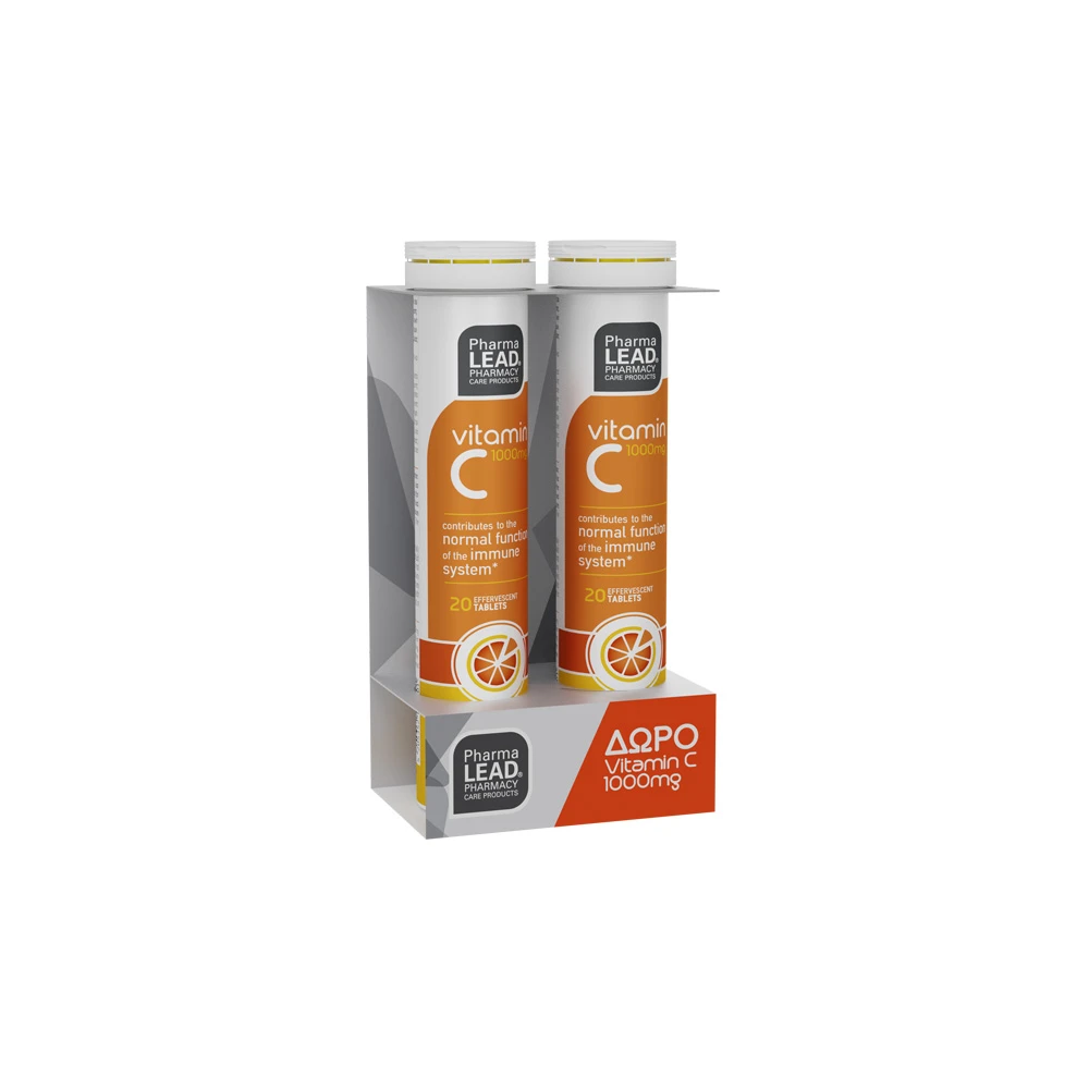 Pharmalead Promo (1+1 Δώρο) Βιταμίνη C 1000mg 2x20 αναβράζοντα δισκία