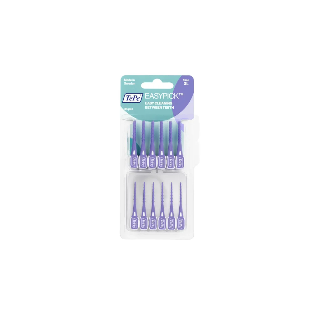 Tepe EasyPick XL Reinforced Elastic Toothpick Purple 36 pieces 