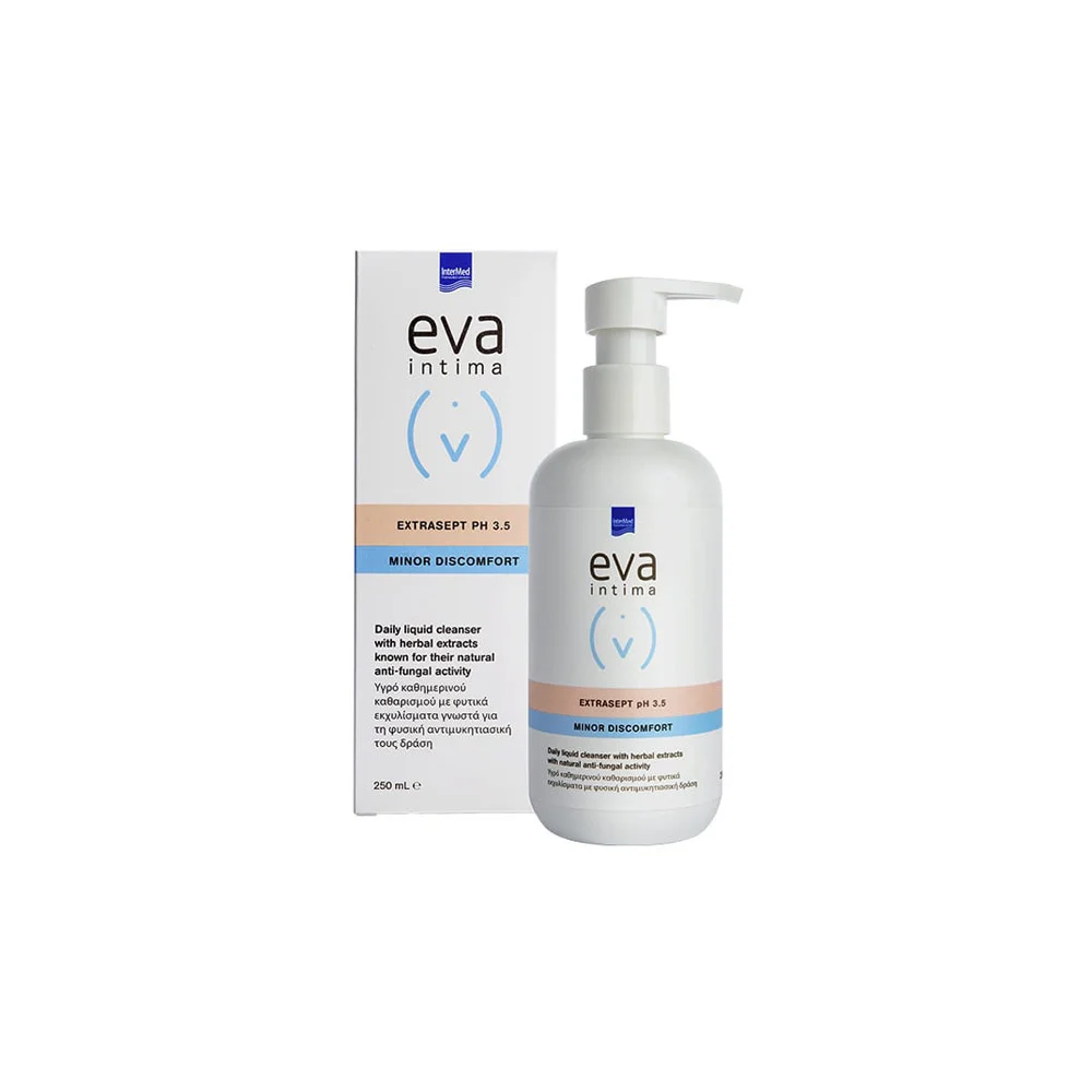 InterMed Eva Intima Extrasept Υγρό Καθημερινού Καθαρισμού Ευαίσθητης Περιοχής Με Φυσική Αντιμυκητιασική Προστασία 250ml