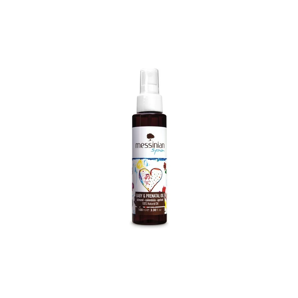 Messinian Spa Baby & Prenatal Oil Natural Oil For Massage With Almond Oil And Apricot Calendula Oil 100ml