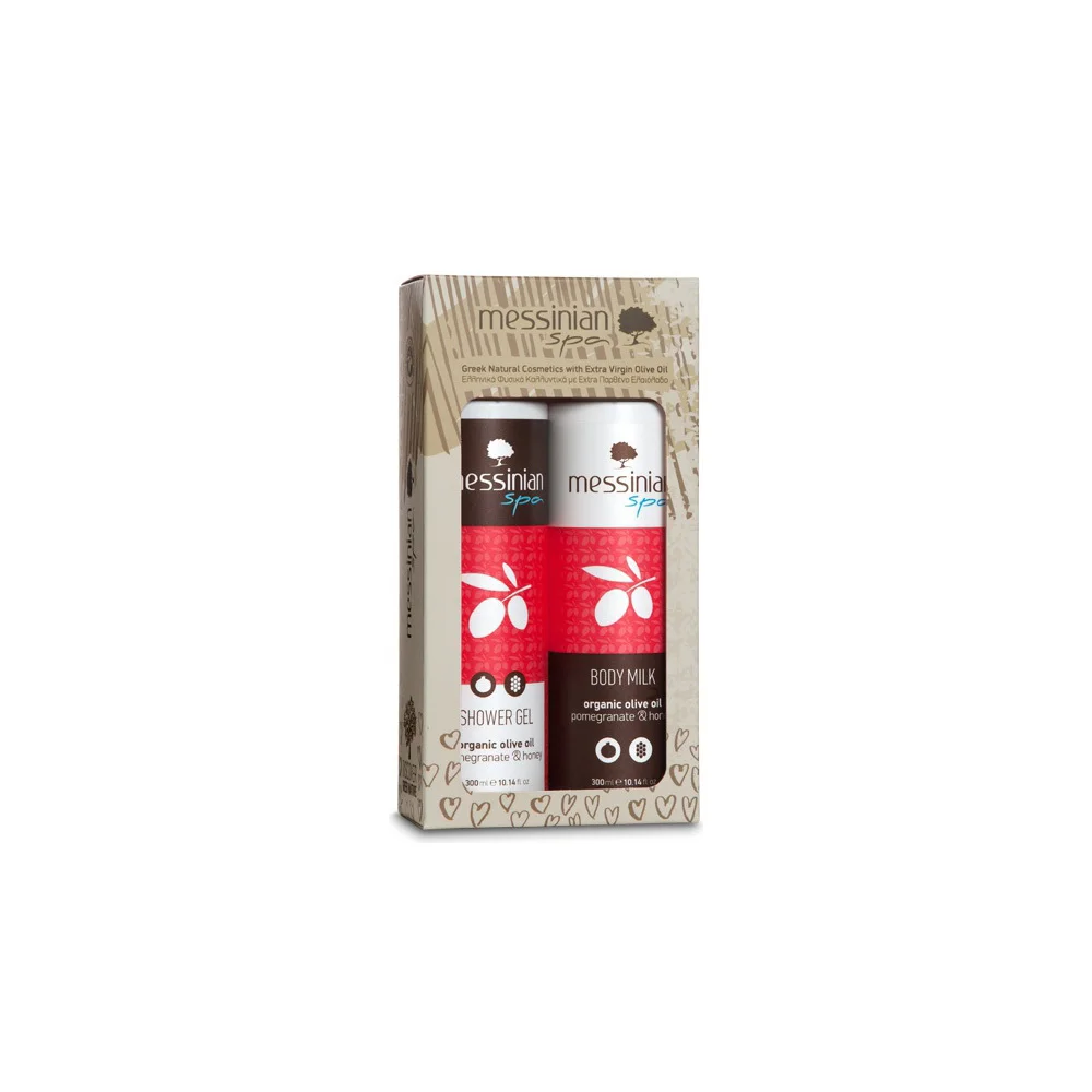 Messinian Spa Promo Pomegranate & Honey Shower Gel 300ml & Body Lotion 300ml