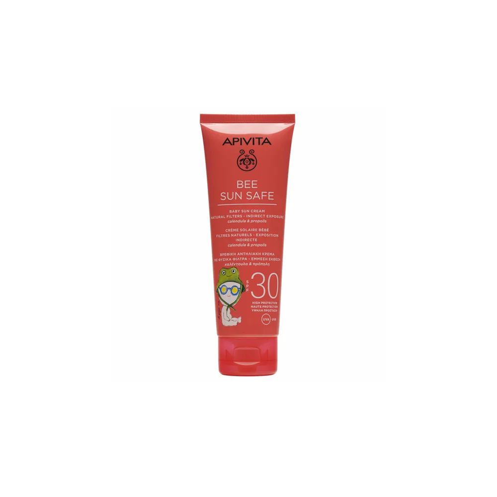 Apivita Bee Sun Safe Baby Sun Cream SPF30 With Calendula & Propolis 100ml