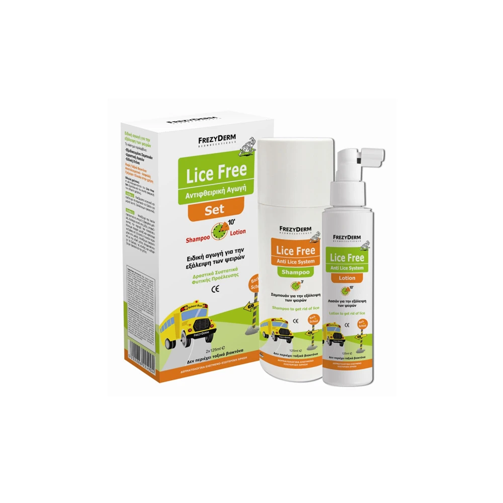 Frezyderm Lice Free Set Shampoo & Lotion 2x125ml